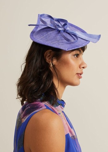 Phase Eight Silk Bow Twist Disc Fascinator Hats Blue Canada | TDUPAM-064